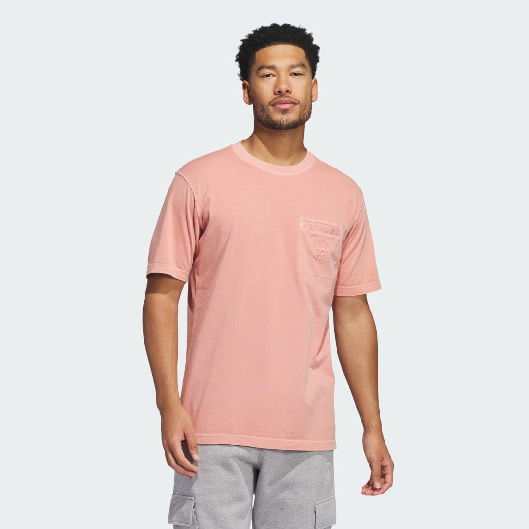 Tričko adidas Performance Essentials + Dye Pocket Tee Ružová | IU2359, 0