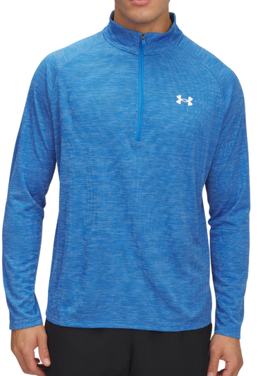 Mikina Under Armour UA Tech Textured 1/2 Zip Top Modrá | 1382797-402, 0