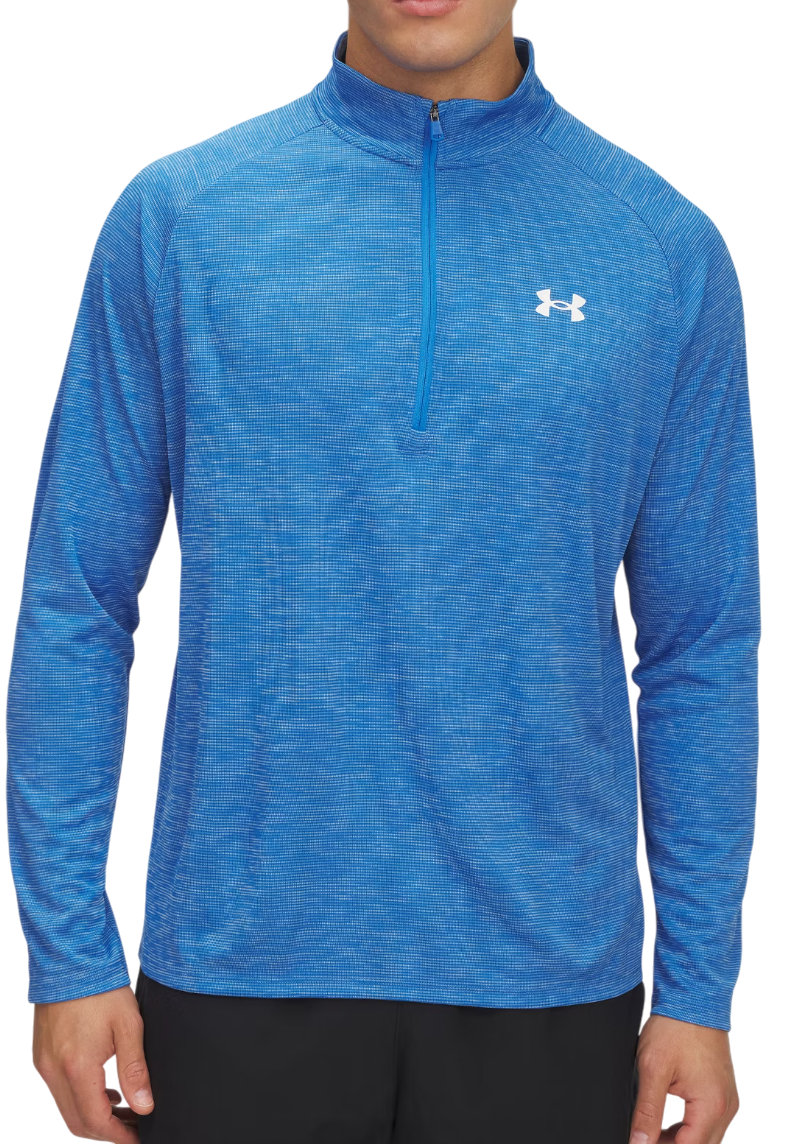Mikina Under Armour UA Tech Textured 1/2 Zip Top Modrá | 1382797-402