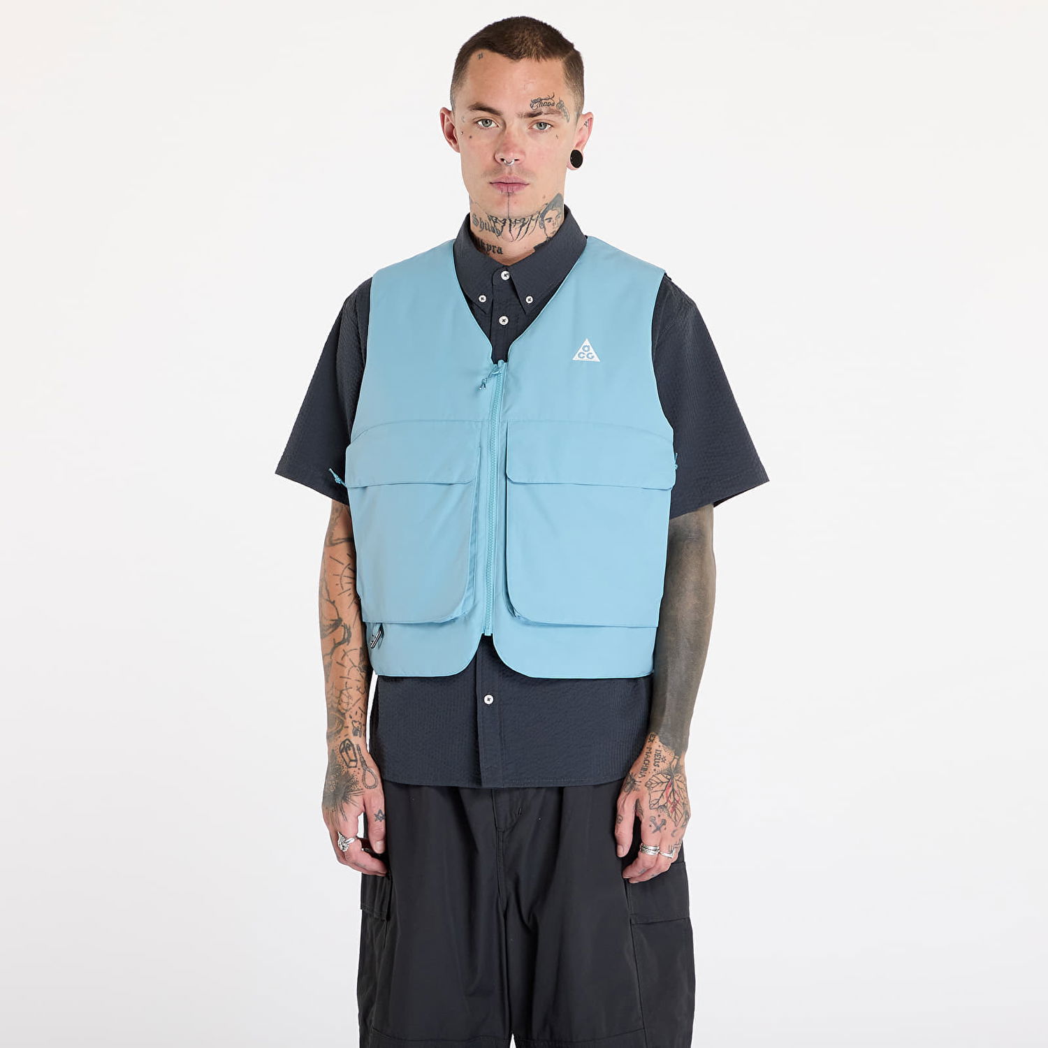 Vesta Nike ACG "Skull Peak" PrimaLoft® Reversible Vest Denim Turquoise/ Armory Navy/ Summit White Tyrkysová | FV8694-464, 0