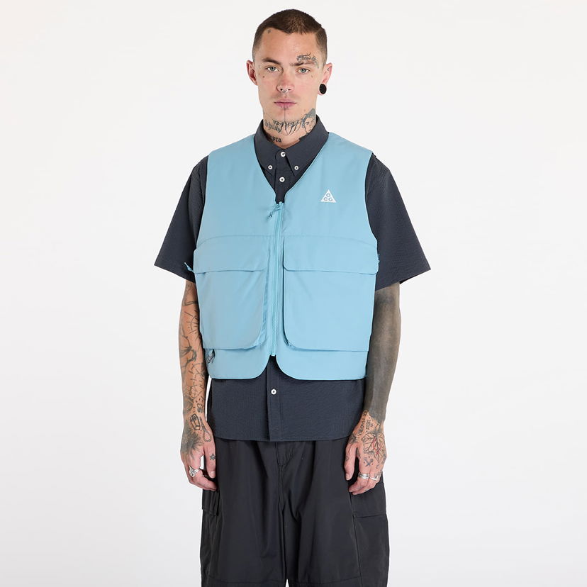 Vesta Nike ACG "Skull Peak" PrimaLoft® Reversible Vest Denim Turquoise/ Armory Navy/ Summit White Tyrkysová | FV8694-464