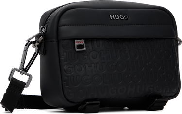 Taška cez rameno BOSS Embossed-Logo Crossbody Bag Čierna | 50547406, 1