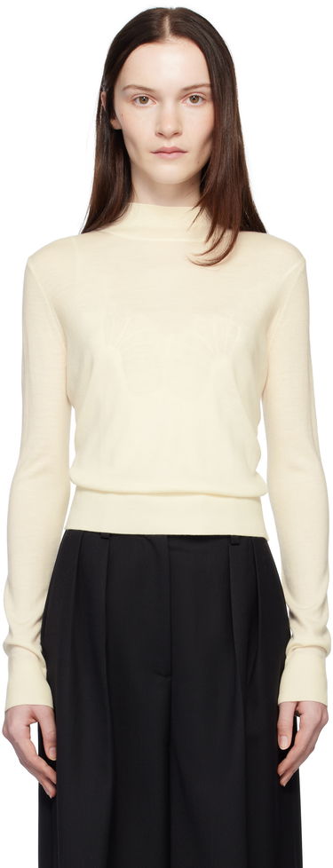 Sveter Anine Bing Anine Bing Monique Long Sleeve Sweater Béžová | A-09-10130-IVY26, 0