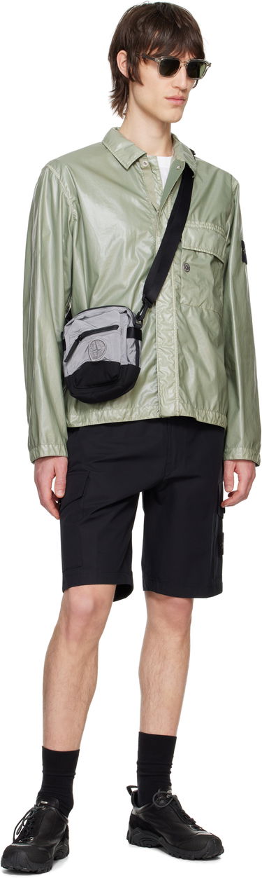Košeľa Stone Island Stone Island Mussola Gommata-TC Overshirt Zelené | K1S15 1200001 S0022, 4