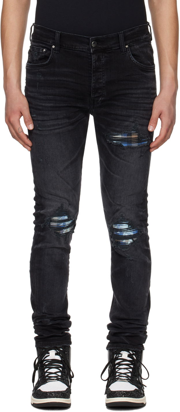 Džínsy AMIRI Distressed Jeans Čierna | PS24MDS004, 0