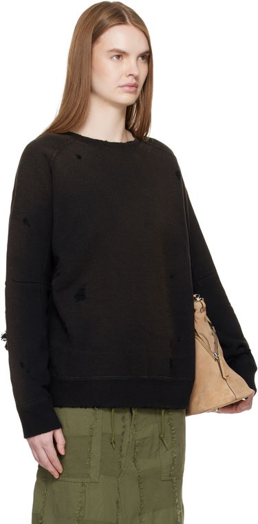 Mikina Needles Distressed Darts Sweatshirt Čierna | QV368, 1