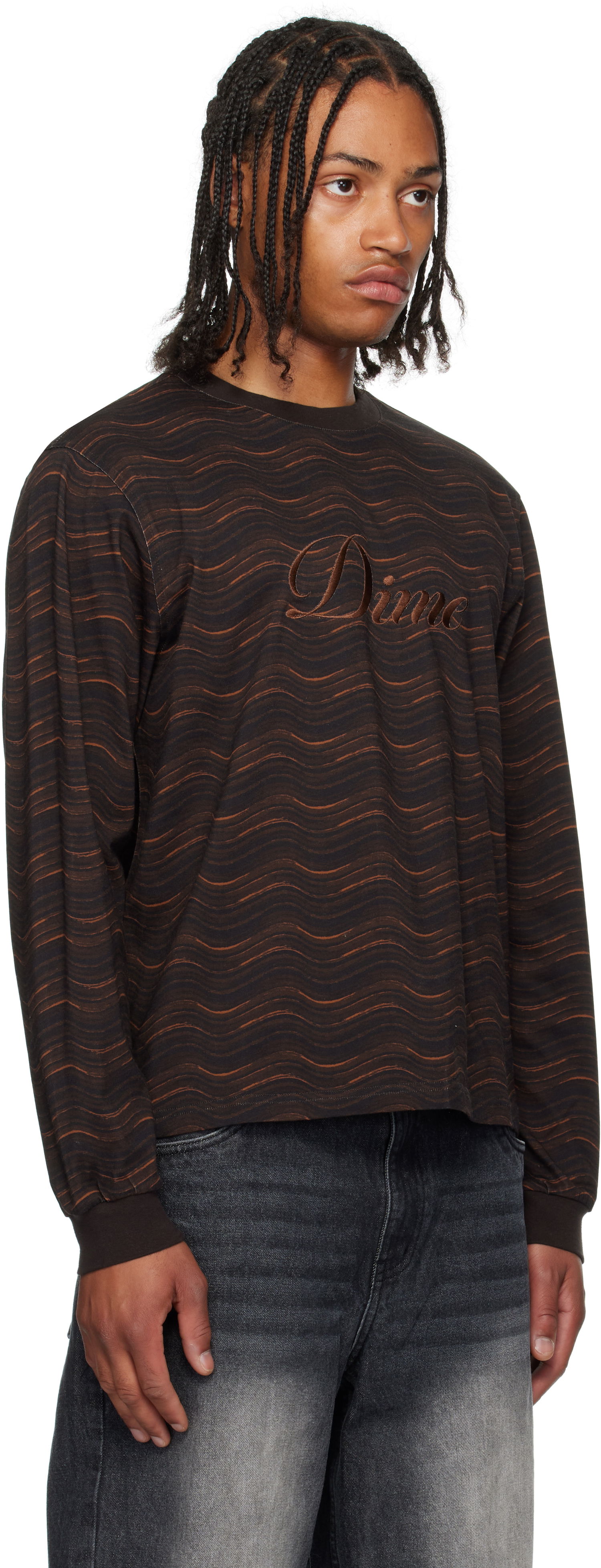 Tričko Dime Dime Transmission Long Sleeve T-Shirt Hnedá | DIMESU259BRO, 1