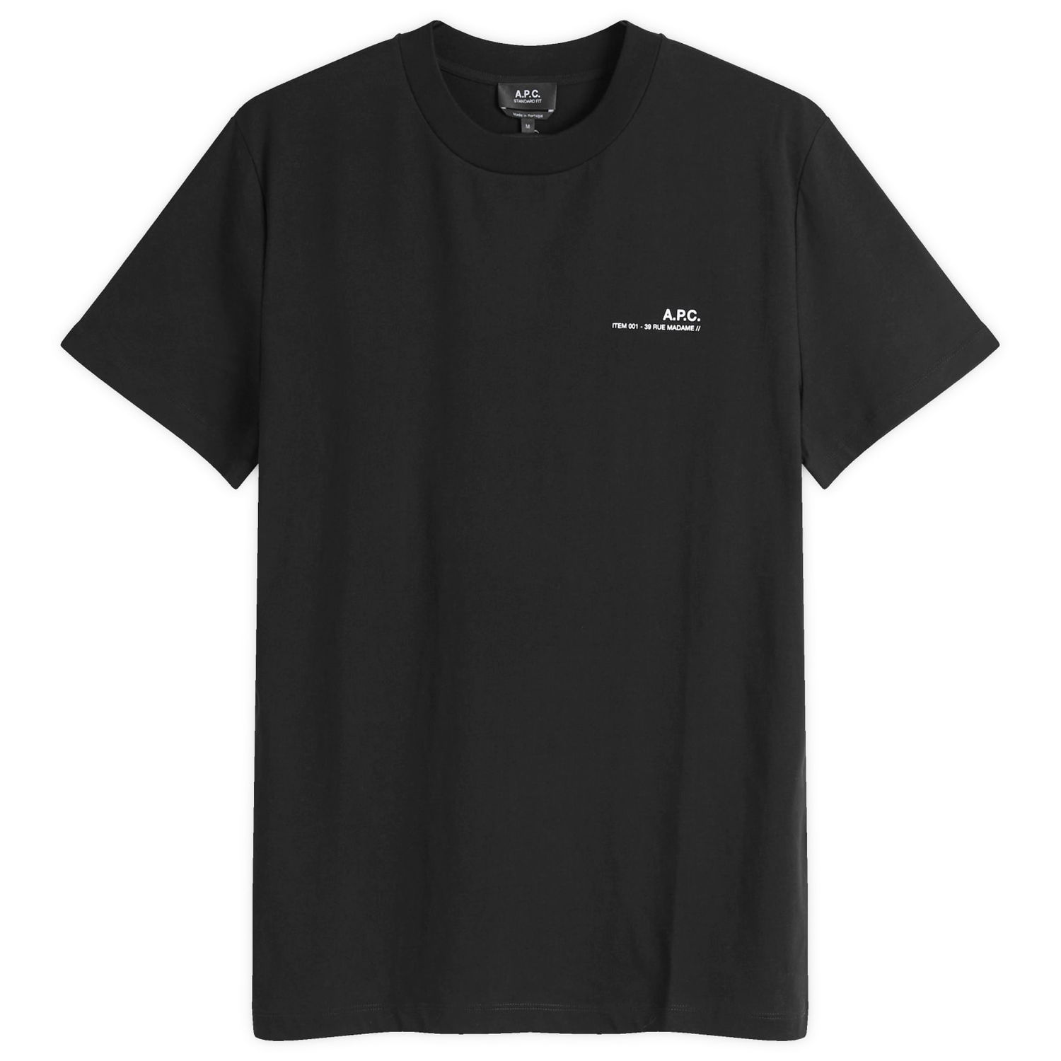 Tričko A.P.C. Item Logo T-Shirt Black Čierna | COHBO-M26404-TZC, 0