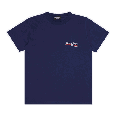 Tričko Balenciaga Small Fit T-Shirt Navy | 620967 TKVJ1 1195, 0