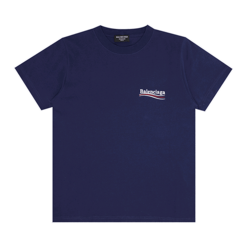 Tričko Balenciaga Small Fit T-Shirt Navy | 620967 TKVJ1 1195