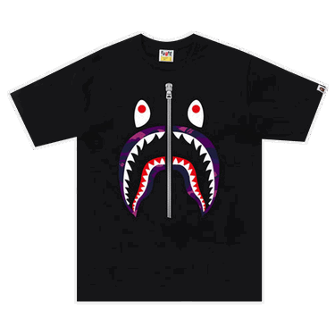 Tričko BAPE Color Camo Shark Tee Čierna | 1I80 110 016 BLACK PURPLE, 0