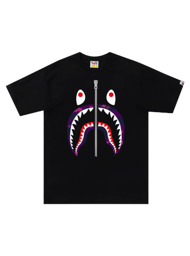 Tričko BAPE Color Camo Shark Tee Čierna | 1I80 110 016 BLACK PURPLE