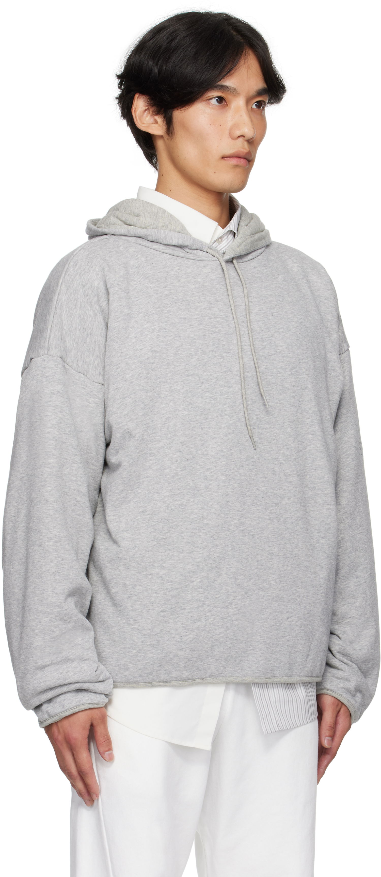 Mikina Maison Margiela MM6 Maison Margiela Drawstring Hoodie Šedá | SH0GU0030 M25013, 1