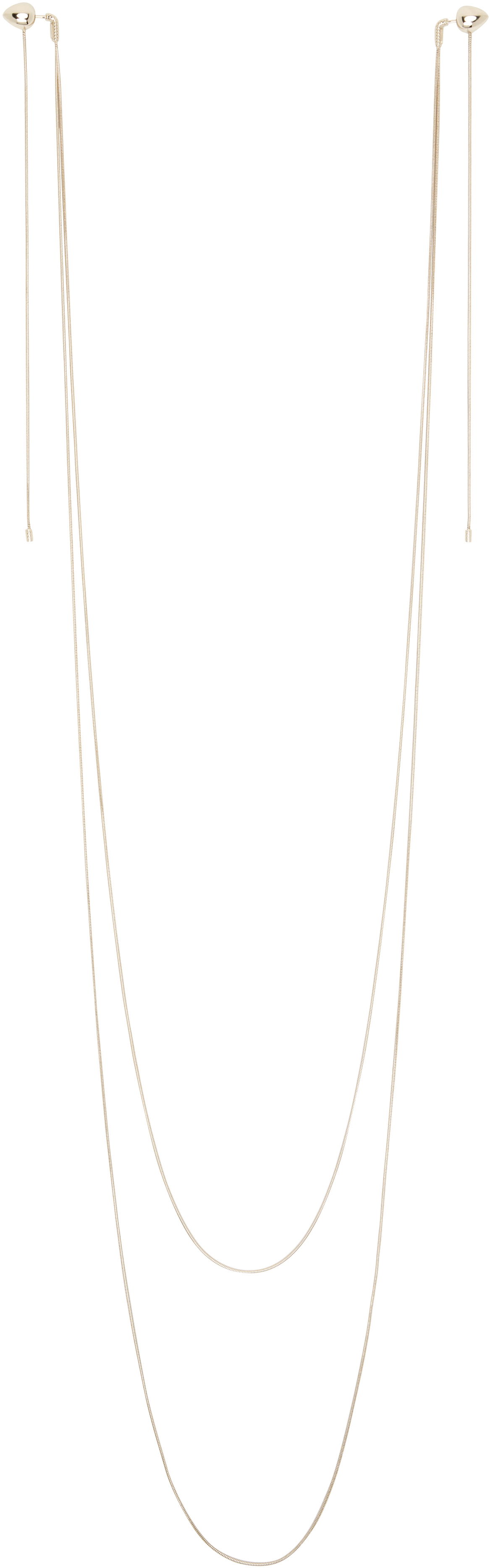 Náhrdelník Alaïa ALAÏA Double Strand Earrings Metalická | AA2B144LA006, 0