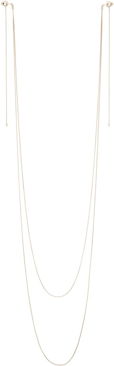 Náhrdelník Alaïa ALAÏA Double Strand Earrings Metalická | AA2B144LA006, 0