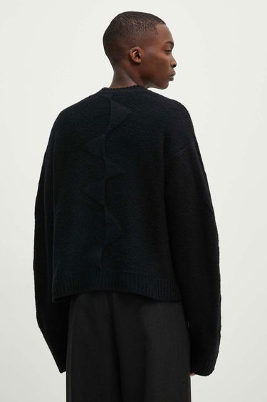 Sveter HELIOT EMIL Black Warm Wool Sweater Čierna | PREAW24.M.07.063.BLK01, 4