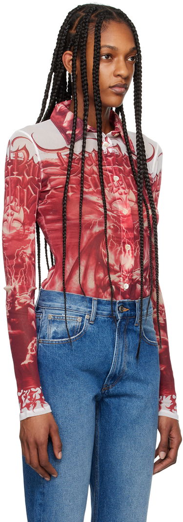 Košeľa Jean Paul Gaultier Gaultier 'The Diablo' Graphic Shirt Červená | 24/25-U-CH015-T546-0130, 1
