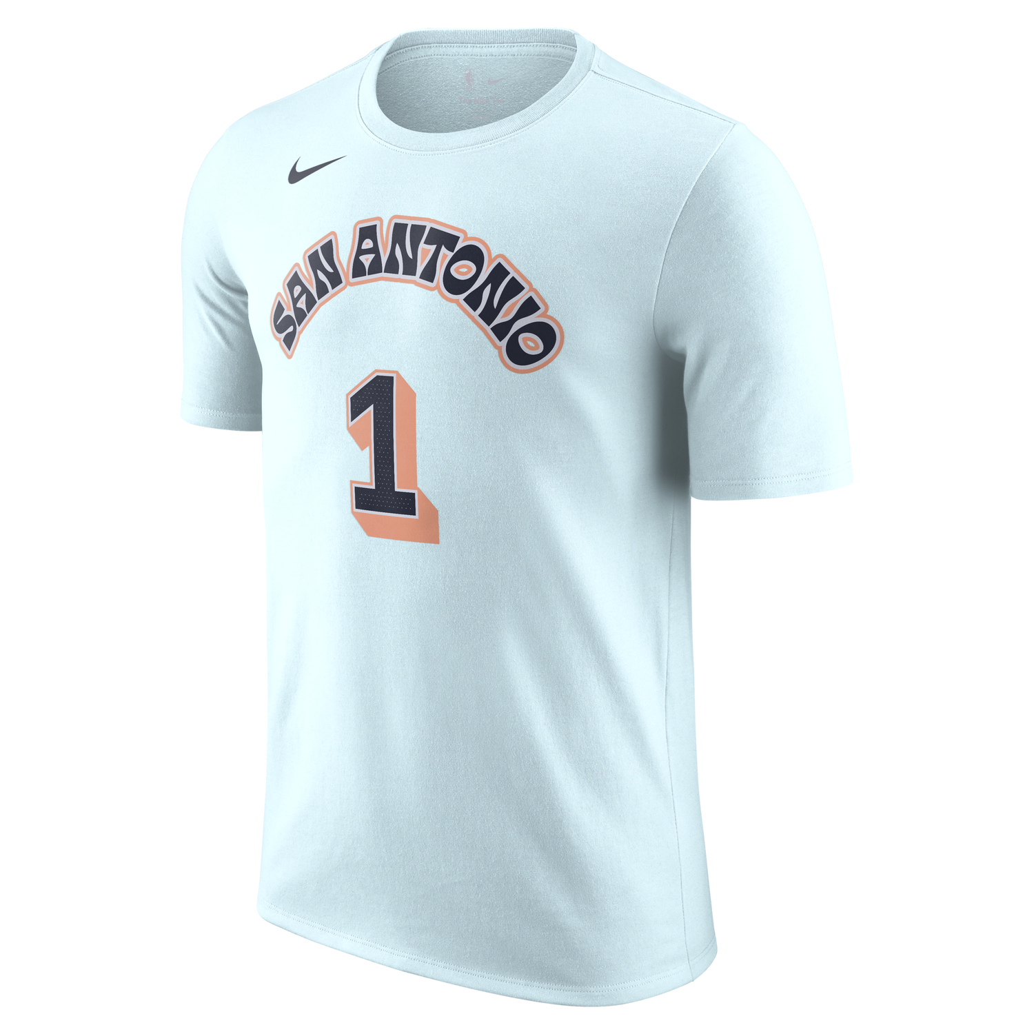 Tričko Nike Victor Wembanyama San Antonio Spurs Essential City Edition Short Sleeve T-Shirt Modrá | HJ2789-477, 0