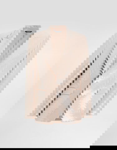 Bunda Dolce & Gabbana Sicilia Single-breasted Light Jacket With Sequins Béžová | G2TV4TFLSIMM0121, 0