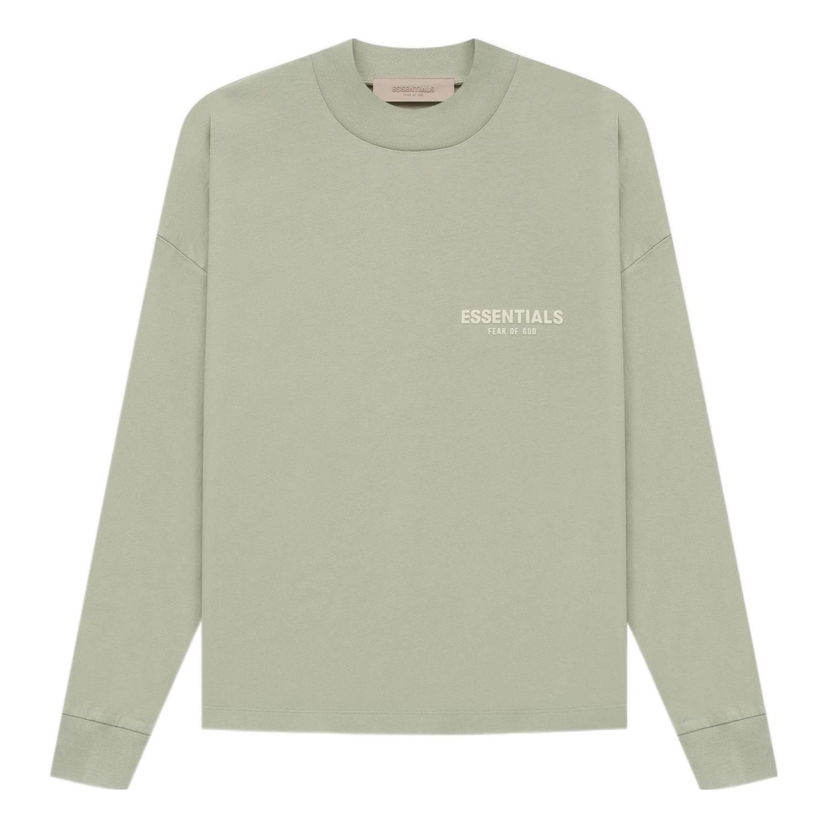 Mikina Fear of God Essentials Long Sleeve Tee Zelené | FOG-SS22-144