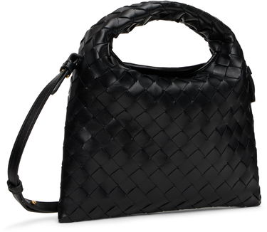 Kabelka Bottega Veneta Mini Intrecciato Leather Shoulder Bag Čierna | 777586 V3IV1, 2