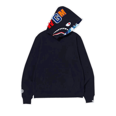 Mikina BAPE Shark Hoodie Navy | 1I80 114 008 NAVY, 0