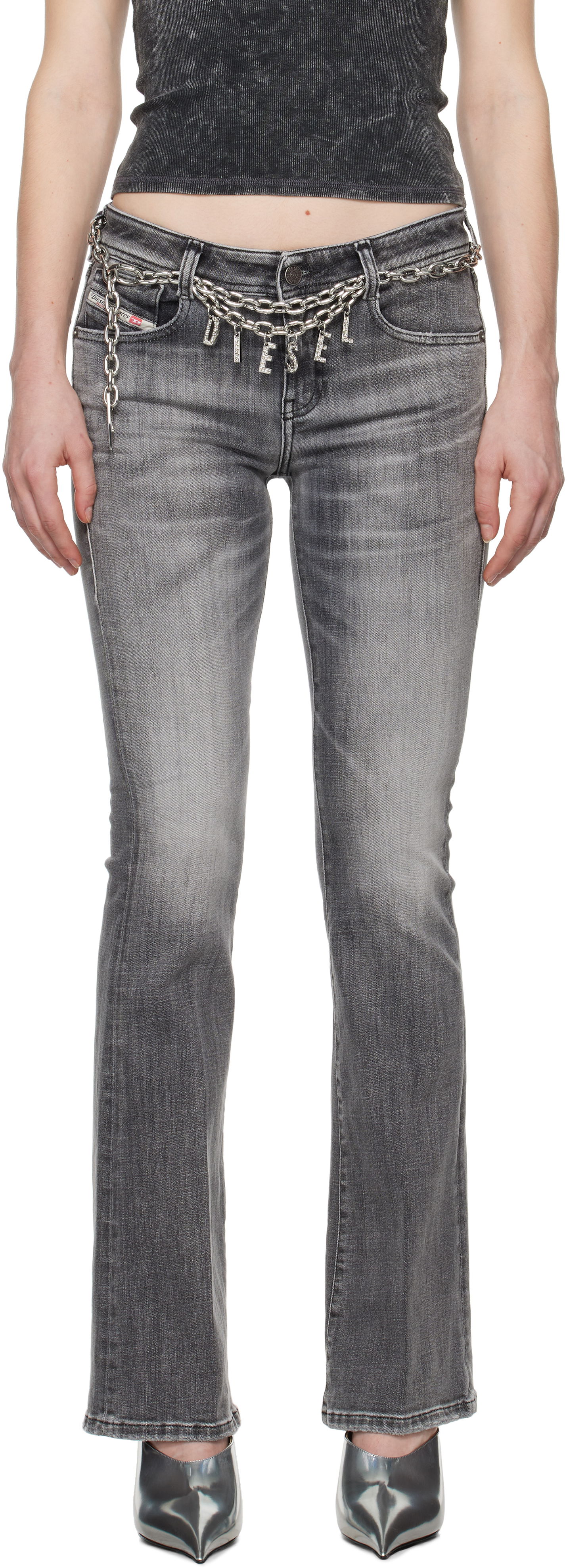 Džínsy Diesel Bootcut Jeans 1969D-Ebbey 09J29 Šedá | A11003 09J29, 0