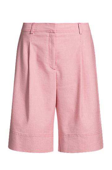 Šortky BOSS Pleated Shorts Ružová | 50546217, 0