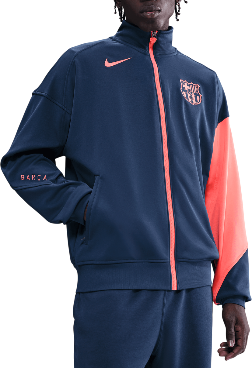 Bunda Nike FC Barcelona Dri-FIT Total 90 Soccer Anthem Jacket Navy | hm3434-410