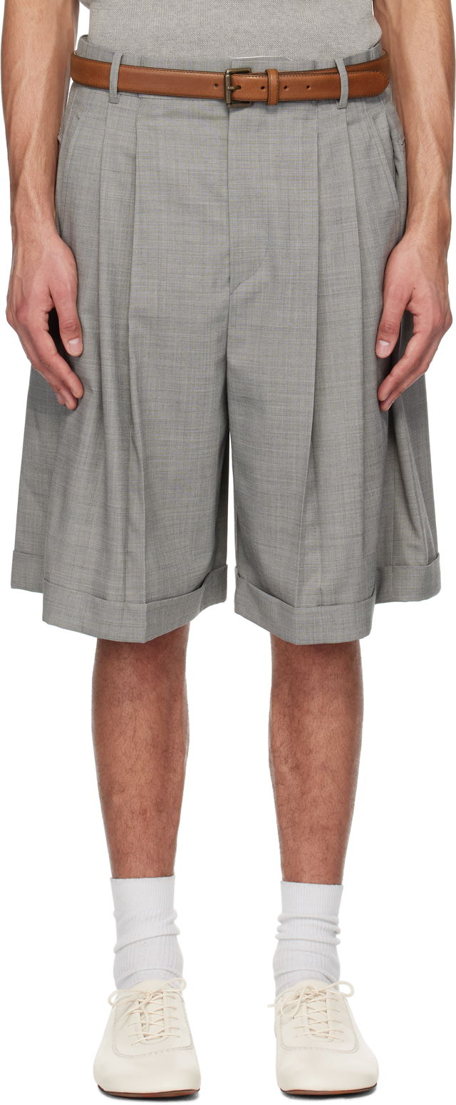 Hed Mayner Pleated Shorts