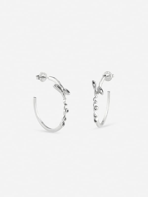 Náušnice GUESS “Say My Name” Earrings Metalická | JUBE03313JW, 0
