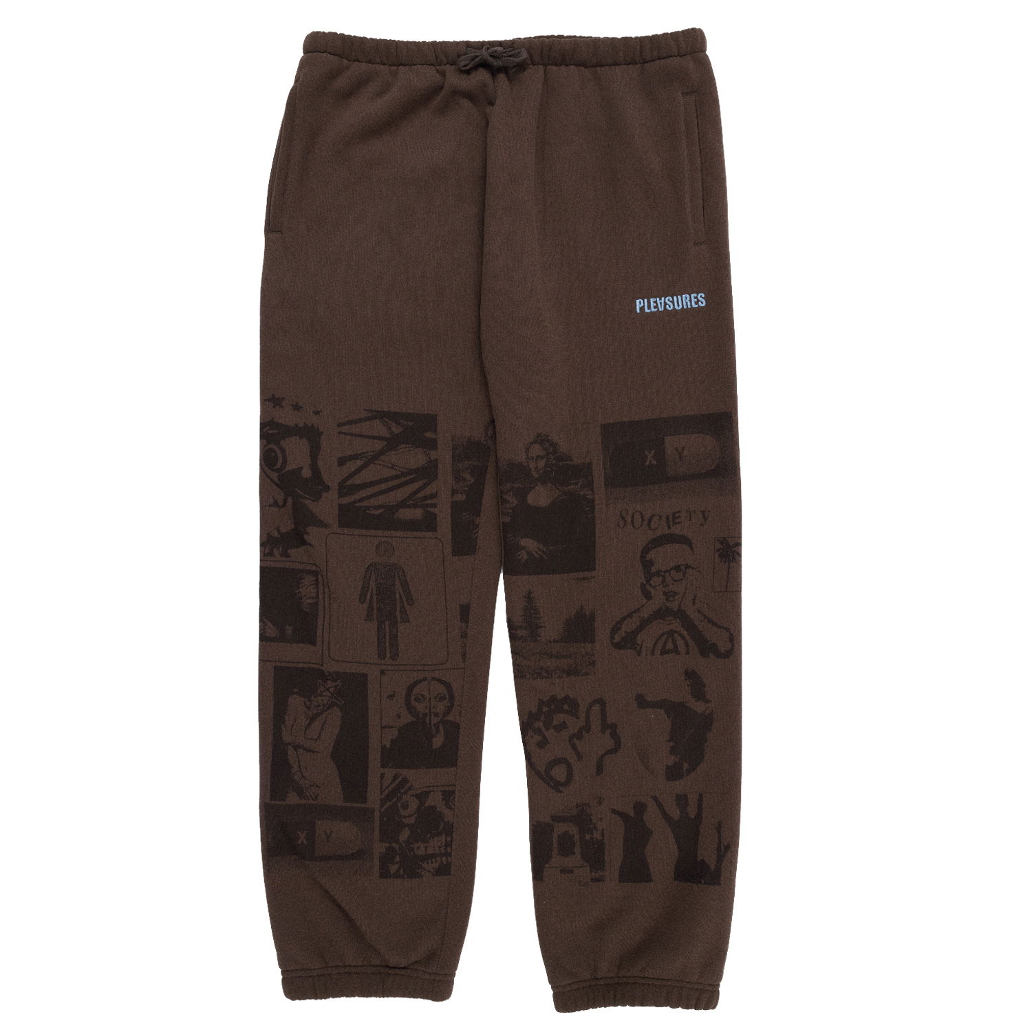 Tepláky Pleasures Choices Sweatpants Brown Hnedá | P23SP041-BROWN, 1