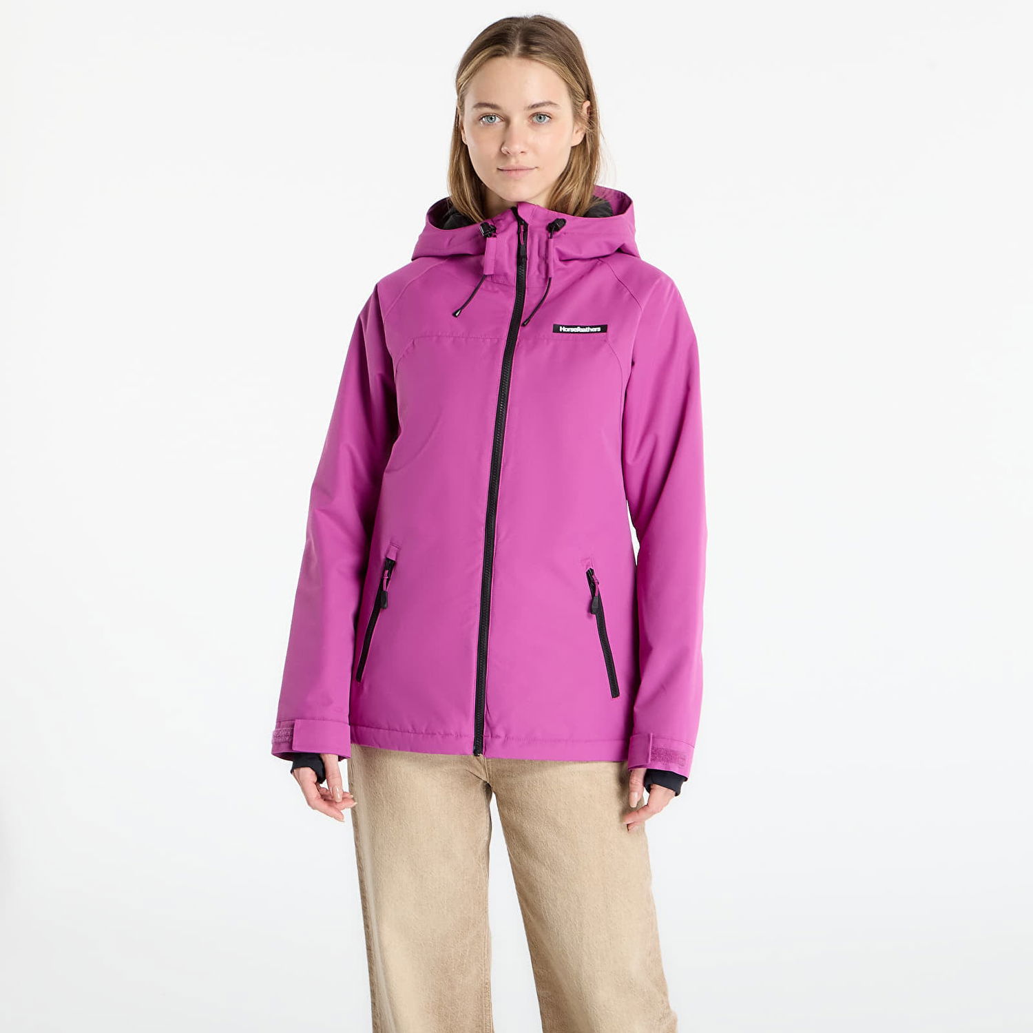 Bunda Horsefeathers Hooded Tay Jacket M Fialová | OW232D, 0