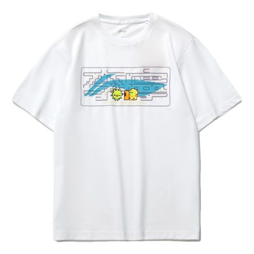 Tričko Li-Ning Graphic Loose Fit T-Shirt Biela | AHSR340-11, 0