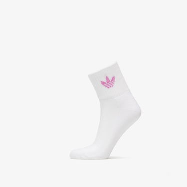 Spodná bielizeň a ponožky adidas Originals Mid Ankle Crew Socks 3-Pack Ružová | HL9229, 2
