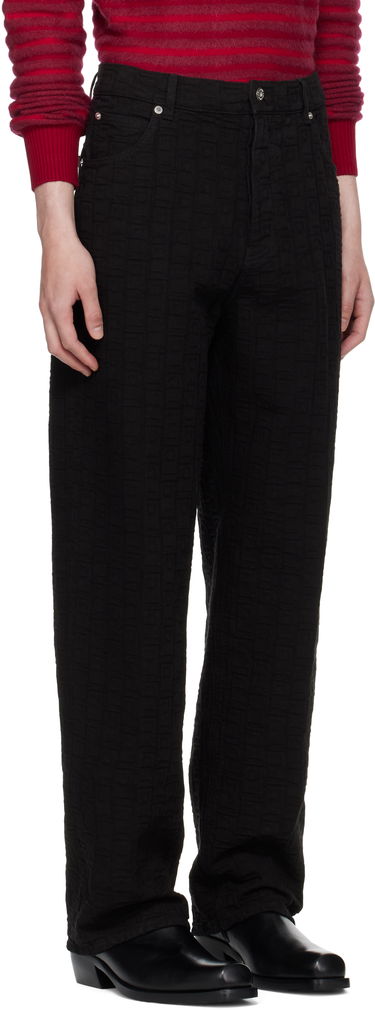 Nohavice FERRAGAMO Ferragamo Monogram Five-Pocket Pants Čierna | 782902, 1