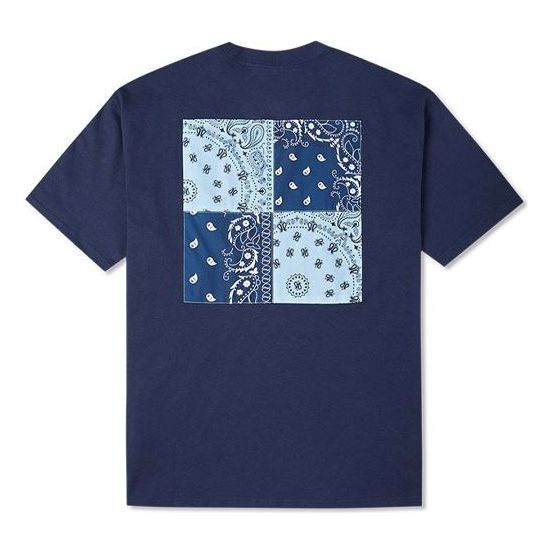 Tričko Converse Converse Loose Fit T-Shirt with Back Print Modrá | 10023154-A03