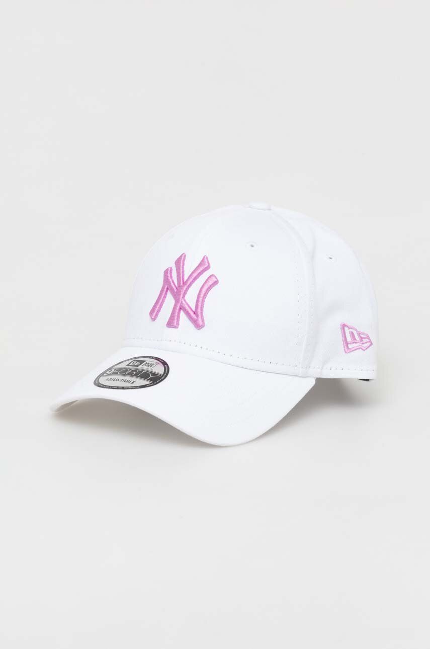 Šiltovka New Era New York Yankees League Essential 9FORTY Adjustable Cap Biela | 60358173.WHIWRO, 0