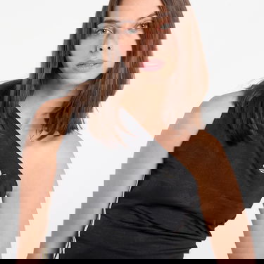 Tielko adidas Originals Rouched One Shoulder Top Čierna | KC9119, 1