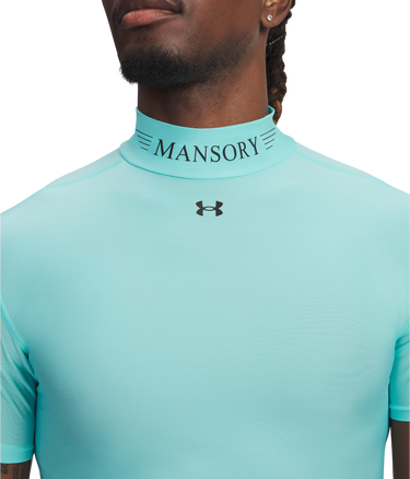 Tričko Under Armour Compression Mock Short Sleeve Mansory HeatGear® Tyrkysová | 6009091-425, 2