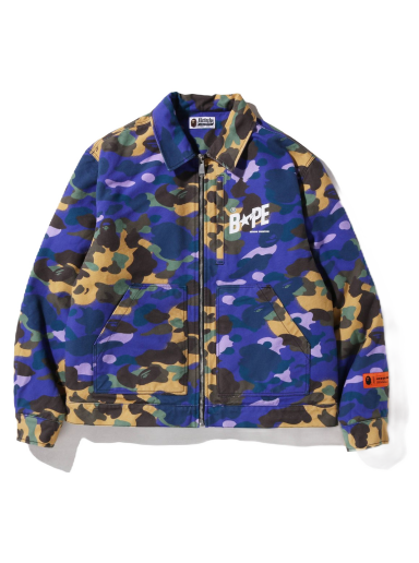 Bunda BAPE Heron Preston x Mix 1st Camo Duck Trucker Jacket Fialová | 1I23-141-902