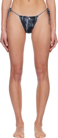 Jodie-Dnm Denim Print Bikini Bottom
