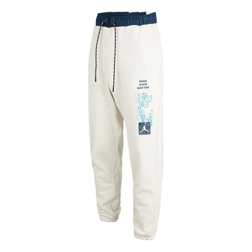 Tepláky Jordan Jordan Essentials Mountainside Printed Fleece Pants Béžová | DC9721-141