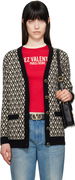 Valentino 'Toute La V' Chevron Knit Cardigan