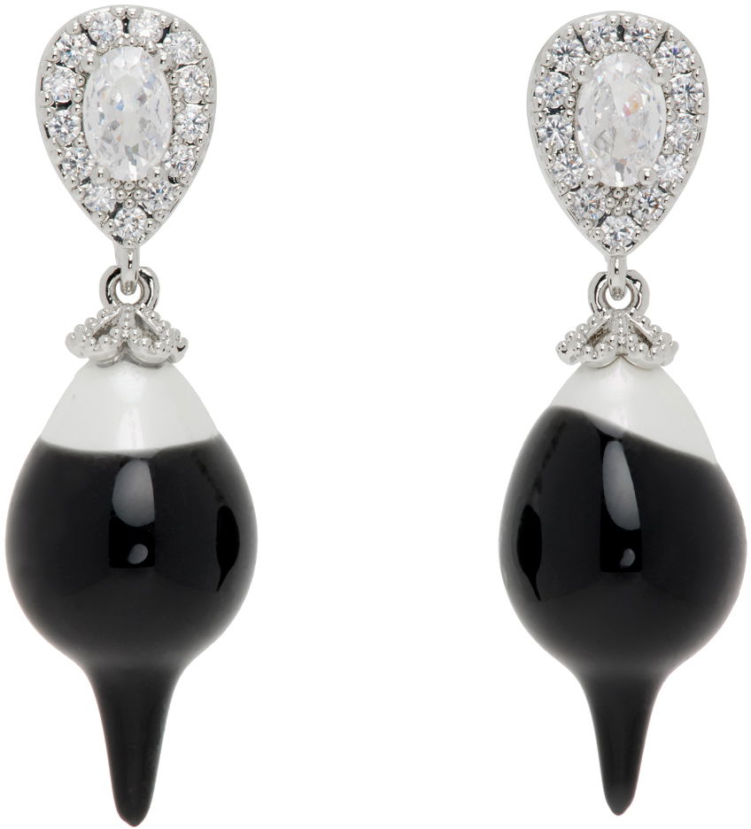 Náušnice Ottolinger Ottolinger Pearl Drop Earrings Čierna | 2501010, 0