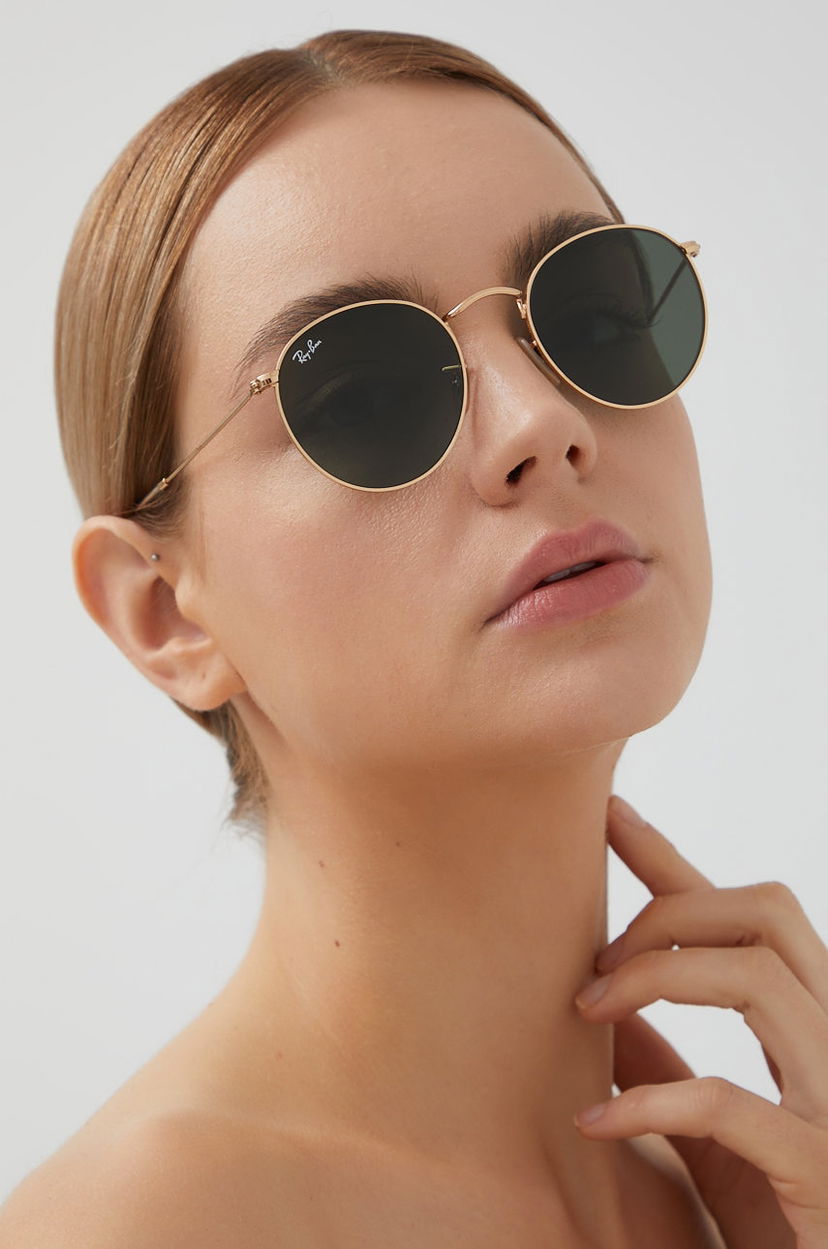 Slnečné okuliare Ray-Ban ROUND METAL Sunglasses Metalická | 0RB3447N.001.53.D