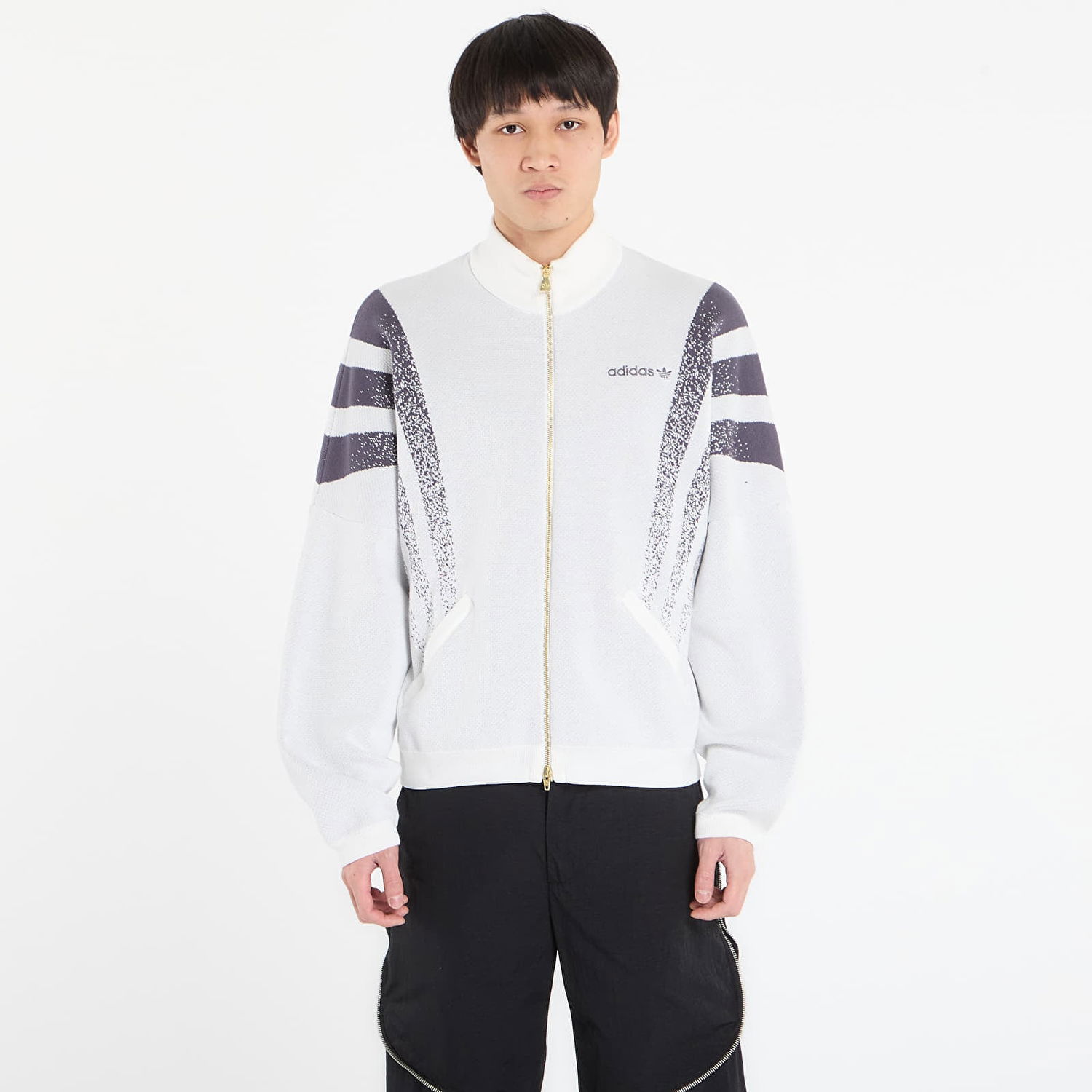 Bunda adidas Originals Santiago Speckled Stripe Full-Zip Jacket Rôznofarebný | KC9087, 0