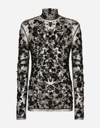 Sequined Tulle T-shirt