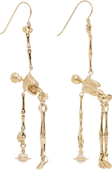 Náušnice Vivienne Westwood Skeleton Earrings Metalická | 6203008Q-02R445-, 1