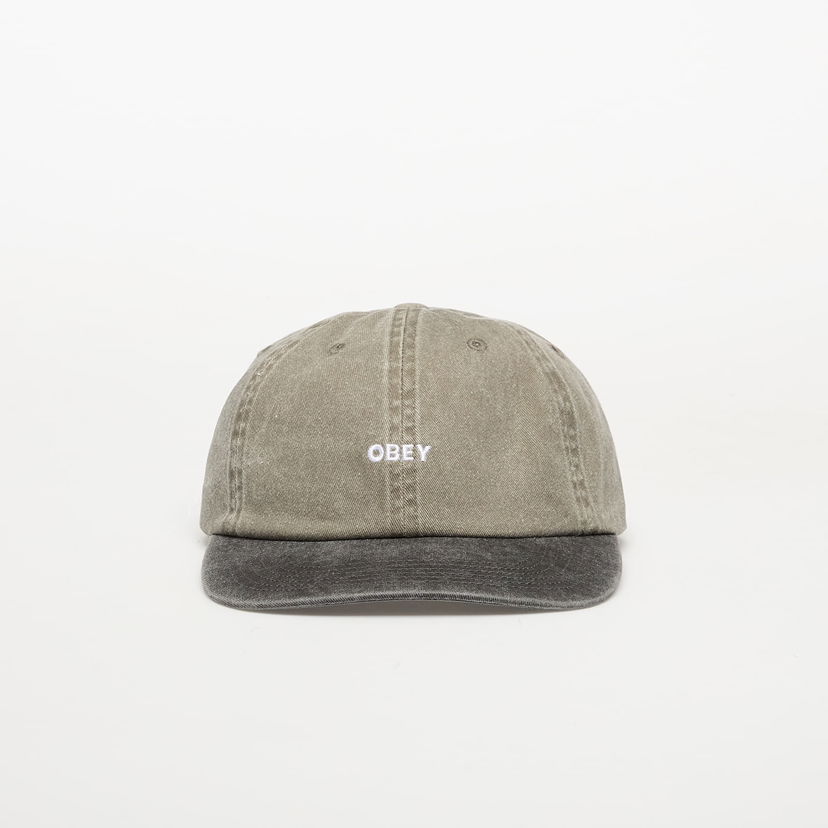 Šiltovka OBEY OBEY Pigment Bold 6 Panel Strapback Cap Zelené | 100580418-POM